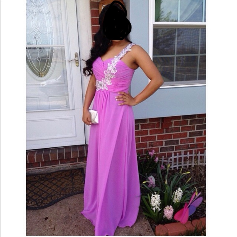 Lavender prom dress